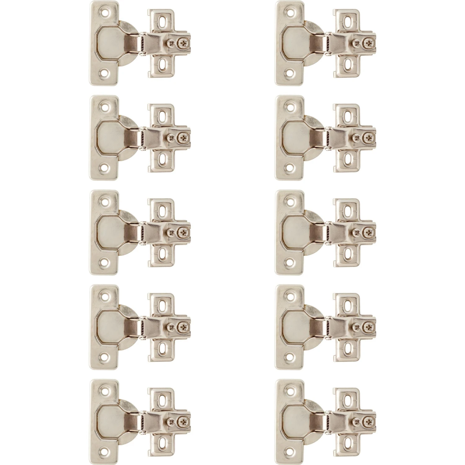 Franklin Brass 5/8 Inch Overlay Concealed Euro Cabinet Door Hinge With 100 Degree Opening Angle - Pack Of 10 Nickel Plated 7 Franklin Brass 5/8 Inch Overlay Concealed Euro Cabinet Door Hinge With 100 Degree Opening Angle - Pack Of 10 Nickel Plated - Image 5