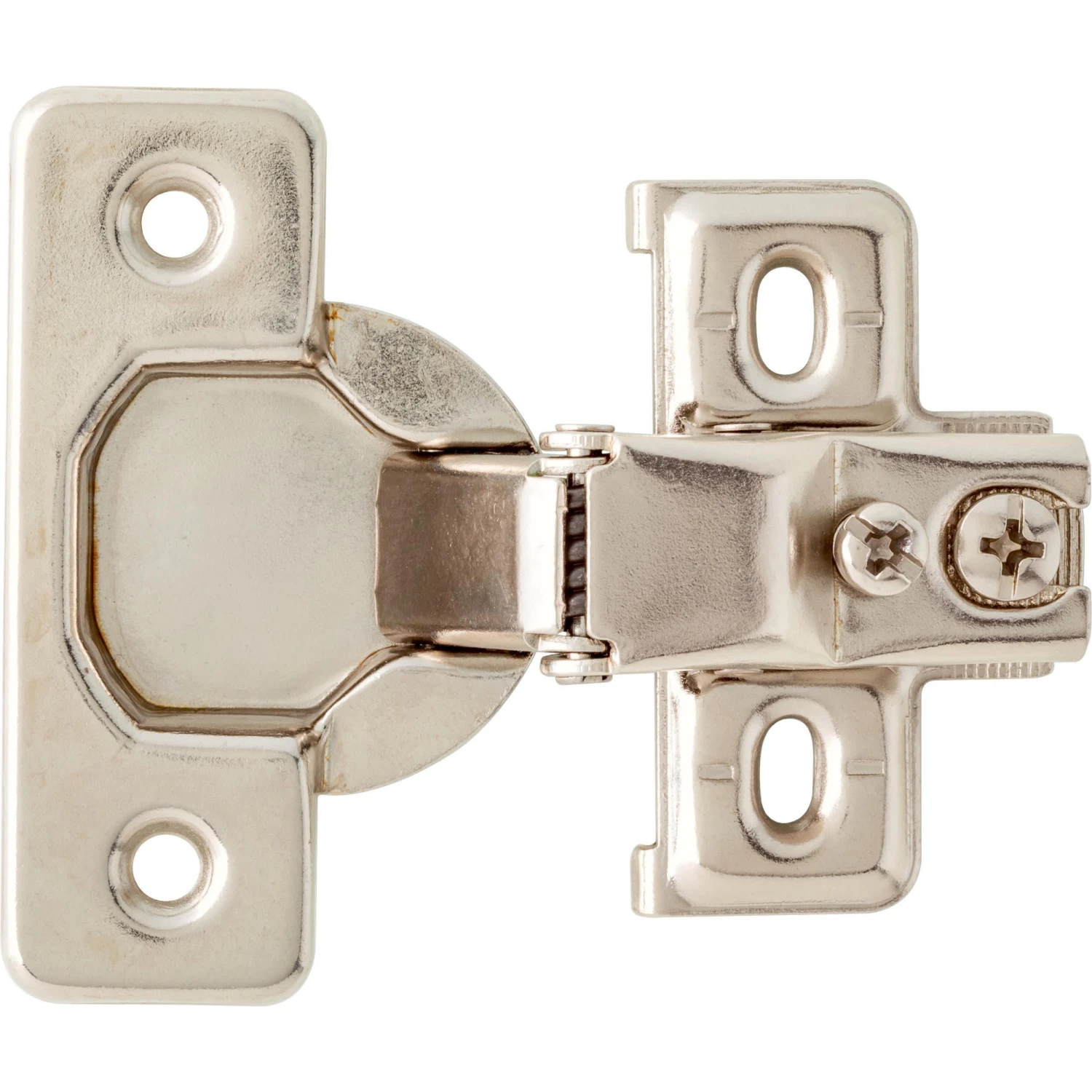 Franklin Brass 5/8 Inch Overlay Concealed Euro Cabinet Door Hinge With 100 Degree Opening Angle - Pack Of 10 Nickel Plated 3 Franklin Brass 5/8 Inch Overlay Concealed Euro Cabinet Door Hinge With 100 Degree Opening Angle - Pack Of 10 Nickel Plated