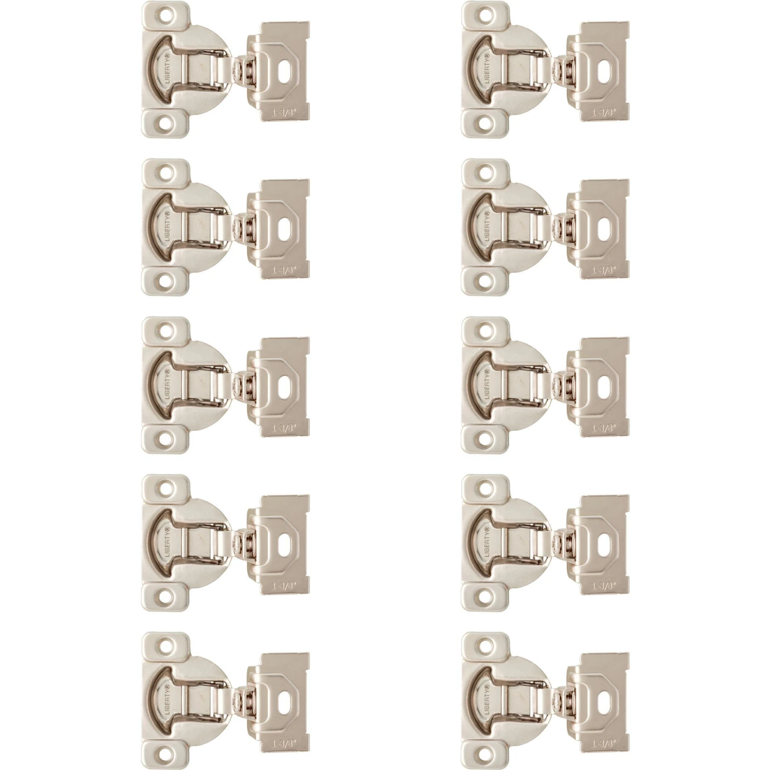 Franklin Brass 1-3/8 Inch Overlay Concealed Euro Cabinet Door Hinge With 108 Degree Opening Angle - Pack Of 10 Nickel Plated 6 Franklin Brass 1-3/8 Inch Overlay Concealed Euro Cabinet Door Hinge With 108 Degree Opening Angle - Pack Of 10 Nickel Plated - Image 4