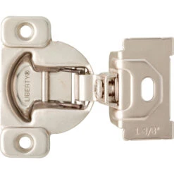 Franklin Brass 1-3/8 Inch Overlay Concealed Euro Cabinet Door Hinge With 108 Degree Opening Angle - Pack Of 10 Nickel Plated