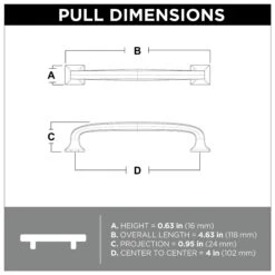 Franklin Brass Lombard 4 Inch Center To Center Handle Cabinet Pull - Pack Of 10 Deep Bronze -Cabinet Hardware Store franklin brass p29613k b1 alternate view 206