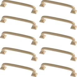 Franklin Brass Lombard 4 Inch Center To Center Handle Cabinet Pull - Pack Of 10 Deep Bronze -Cabinet Hardware Store franklin brass p29613k b1 alternate view 210