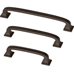 Franklin Brass Lombard 4 Inch Center To Center Handle Cabinet Pull - Pack Of 10 Deep Bronze -Cabinet Hardware Store franklin brass p29613k b1 alternate view 218
