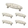 Franklin Brass Seaside Oval 3 Inch Center To Center Bar Cabinet Pull - 5 Pack Vintage Antique White -Cabinet Hardware Store franklin brass pbf663c 254 c1 64