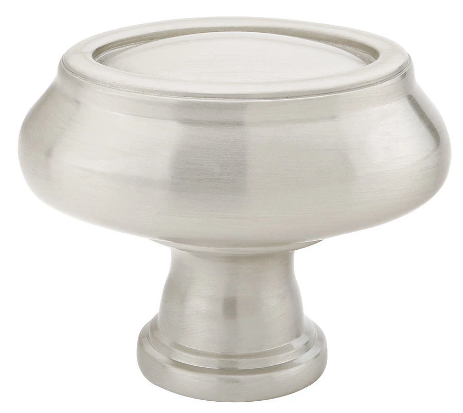 Emtek American Designer 1-3/4 Inch Oval Cabinet Knob Satin Nickel 3 Emtek American Designer 1-3/4 Inch Oval Cabinet Knob Satin Nickel