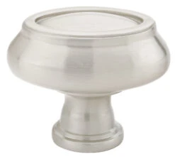 Emtek American Designer 1-1/2 Inch Oval Cabinet Knob Polished Chrome -Cabinet Hardware Store geo oval us15