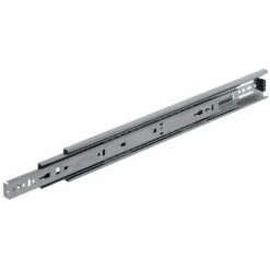 Hafele 22 Inch Full Extension Side Mount Ball Bearing Drawer Slides With 100 Pound Weight Capacity - Sold As A Pair Zinc