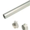 Hafele 48" Aluminum Wardrobe Rail With Supports Polished Chrome 2 Hafele 48" Aluminum Wardrobe Rail With Supports Polished Chrome -Cabinet Hardware Store hafele 80142234