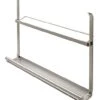 Hafele 17-3/8" Wide Cook Book Shelf For Backsplash Railing System Matte Nickel -Cabinet Hardware Store hafeleshelf 123113 521.61.627