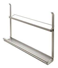 Hafele 17-3/8" Wide Cook Book Shelf For Backsplash Railing System Matte Nickel