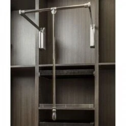 Hardware Resources 23 Inch Wide Pull Down Closet Rod With Soft Close Black 9 Hardware Resources 23 Inch Wide Pull Down Closet Rod With Soft Close Black -Cabinet Hardware Store hardware resources 1523sc pc