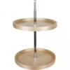Hardware Resources 24 Inch Full Circle Birch Wood Lazy Susan Two Shelf Set -Cabinet Hardware Store hardware resources blsr224 set