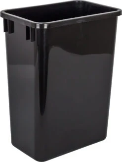 Hardware Resources 18" Top Mount Double Bin Pull Out Trash Can With Soft Close Slides For 35 Quart Bins - Included - For 21" Base Cabinets Natural White Birch / Black -Cabinet Hardware Store hardware resources can tmd1835 k alternate view 74