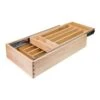 Hardware Resources 17-1/2" Double Tier Cutlery Utensil Organizer Drawer Tray For 21" Drawers White Birch -Cabinet Hardware Store hardware resources cd21 96