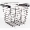 Hardware Resources 17" Tall Pull Out Wire Basket With Full Extension Slides For 18"W X 14"D Base Cabinet Dark Bronze -Cabinet Hardware Store hardware resources pob1 141717orb 3960840