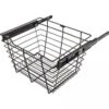 Hardware Resources 6" Tall Closet Pull Out Wire Basket With Full Extension Slides For 18"W X 14"D Closet Spaces Or Cabinet Dark Bronze -Cabinet Hardware Store hardware resources pob1 14176orb