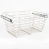 Hardware Resources 11" Tall Closet Pull Out Wire Basket With Full Extension Slides For 30"W X 14"D Closet Space Or Cabinet Satin Nickel -Cabinet Hardware Store hardware resources pob1 142911sn 3960840