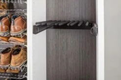 Hardware Resources 30" Wide 16 Hook Pull Out Pants Hanger Rack With Full Extension Slides For Closets Polished Chrome -Cabinet Hardware Store hardwareresources ppr3014 3