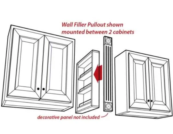 Hardware Resources 30 Inch Tall 3 Inch Wide Upper Wall Cabinet Pull Out Spice Drawer Rack With Adjustable Shelves And Full Extension Ball Bearing Slides Natural 5 Hardware Resources 30 Inch Tall 3 Inch Wide Upper Wall Cabinet Pull Out Spice Drawer Rack With Adjustable Shelves And Full Extension Ball Bearing Slides Natural - Image 3