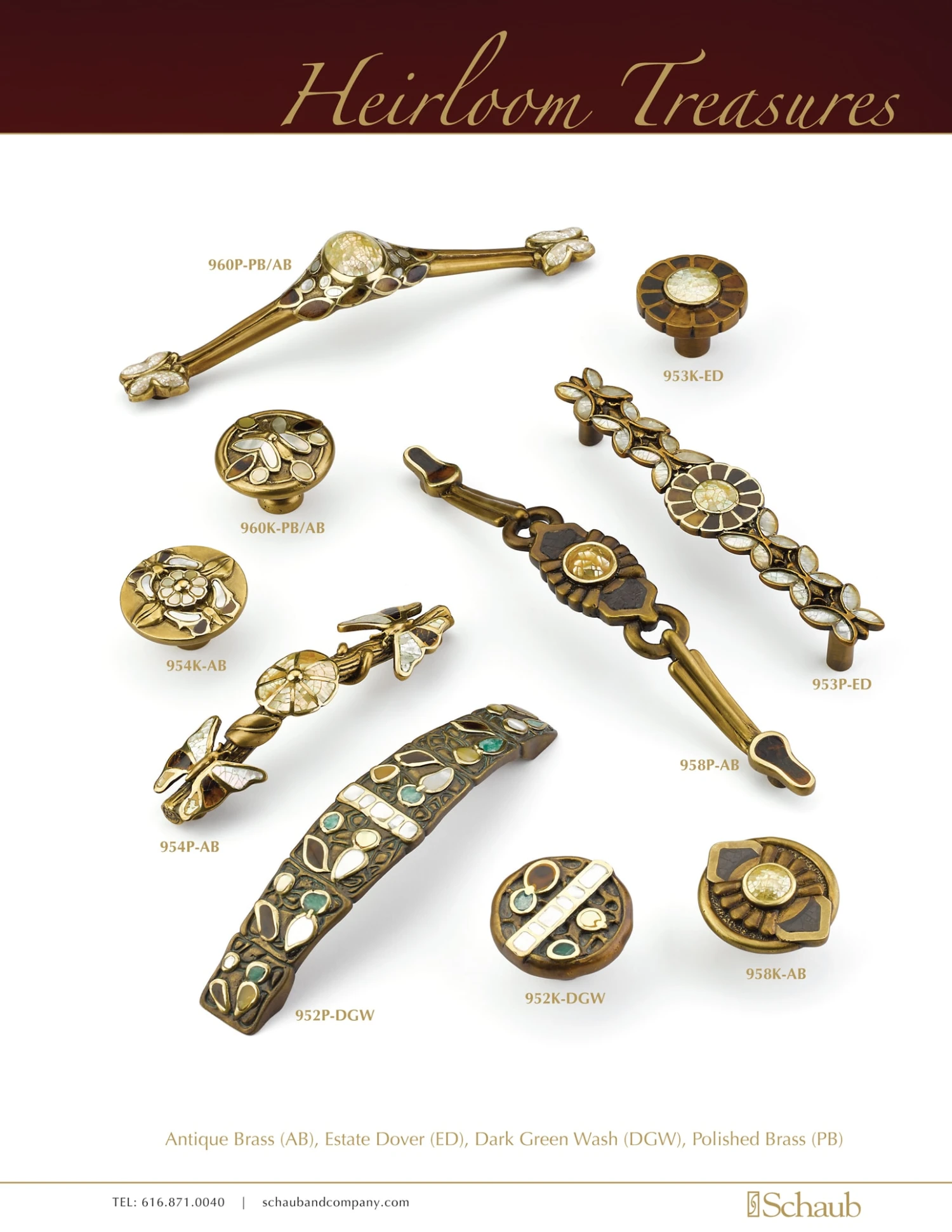 Schaub And Company Heirloom Treasures 1-1/2" Round Flower Solid Brass Cabinet Knob With Shell Inlays Antique Brass 6 Schaub And Company Heirloom Treasures 1-1/2" Round Flower Solid Brass Cabinet Knob With Shell Inlays Antique Brass - Image 4