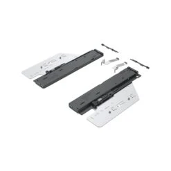 Hettich Actro 5D 154lb Capacity Push-To-Open Silent Mechanism - 400-650mm Length Zinc