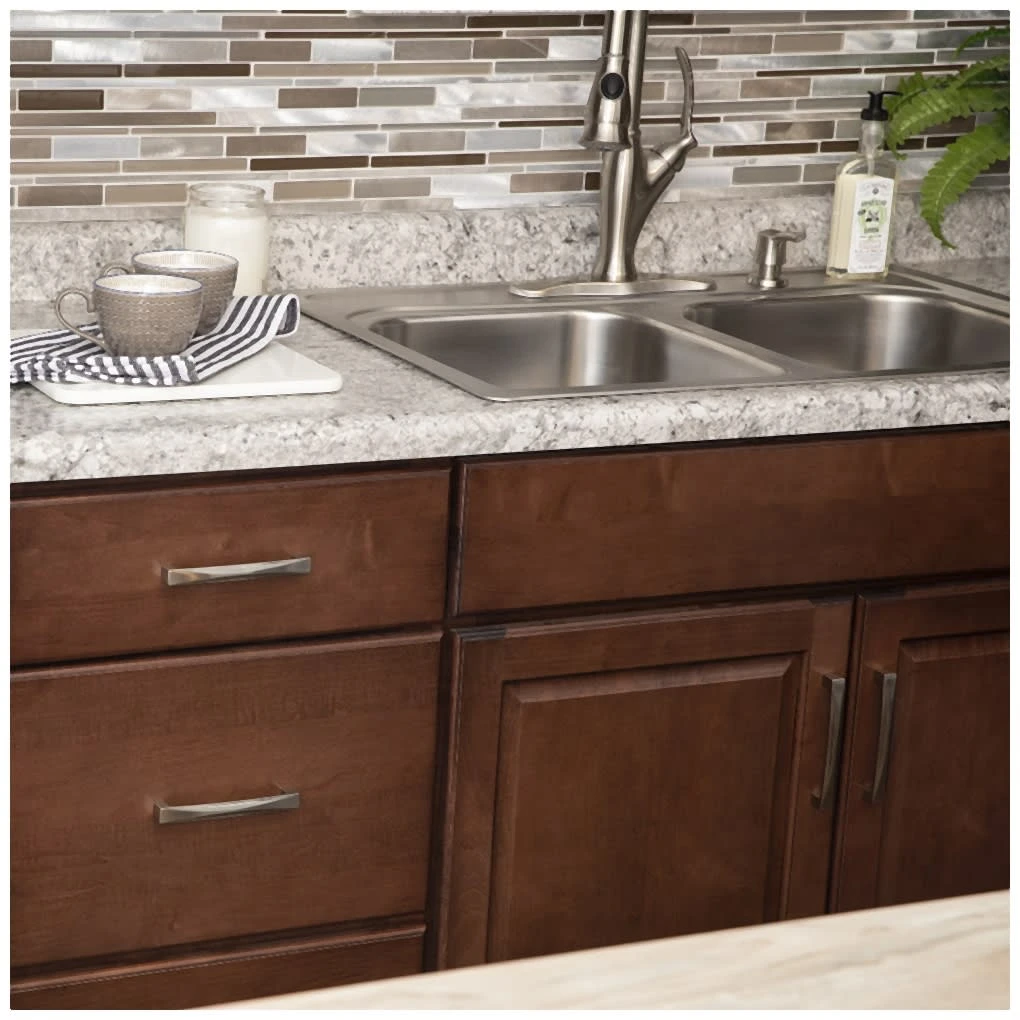 Hickory Hardware Crest Pack Of (10) 5-1/16 Inch Center To Center Handle Cabinet Pull Satin Nickel 10 Hickory Hardware Crest Pack Of (10) 5-1/16 Inch Center To Center Handle Cabinet Pull Satin Nickel - Image 8