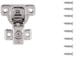 Hickory Hardware (10) Pairs - 3/4 Inch Overlay Concealed Euro Cabinet Door Hinge With 106 Degree Opening Angle And Self Close Function - Total 20 Polished Nickel 6 Hickory Hardware (10) Pairs - 3/4 Inch Overlay Concealed Euro Cabinet Door Hinge With 106 Degree Opening Angle And Self Close Function - Total 20 Polished Nickel -Cabinet Hardware Store hickory hardware hh075218 10pack alternate image 969