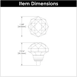 Hickory Hardware Crystal Palace Pack Of (10) 1-1/4" Princess Faceted Pink Acrylic Cabinet Knobs / Drawer Knobs Glass / Chrome -Cabinet Hardware Store hickory hardware hh075854 10pack alternate image 1368
