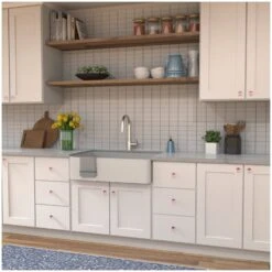 Hickory Hardware Crystal Palace Pack Of (10) 1-1/4" Princess Faceted Pink Acrylic Cabinet Knobs / Drawer Knobs Glass / Chrome -Cabinet Hardware Store hickory hardware hh075854 10pack alternate image 1370