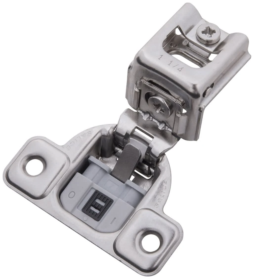 Hickory Hardware (10) Pairs - 1-1/4 Inch Overlay Concealed Euro Cabinet Door Hinge With 106 Degree Opening Angle And Self Close Function - Total 20 Polished Nickel 3 Hickory Hardware (10) Pairs - 1-1/4 Inch Overlay Concealed Euro Cabinet Door Hinge With 106 Degree Opening Angle And Self Close Function - Total 20 Polished Nickel