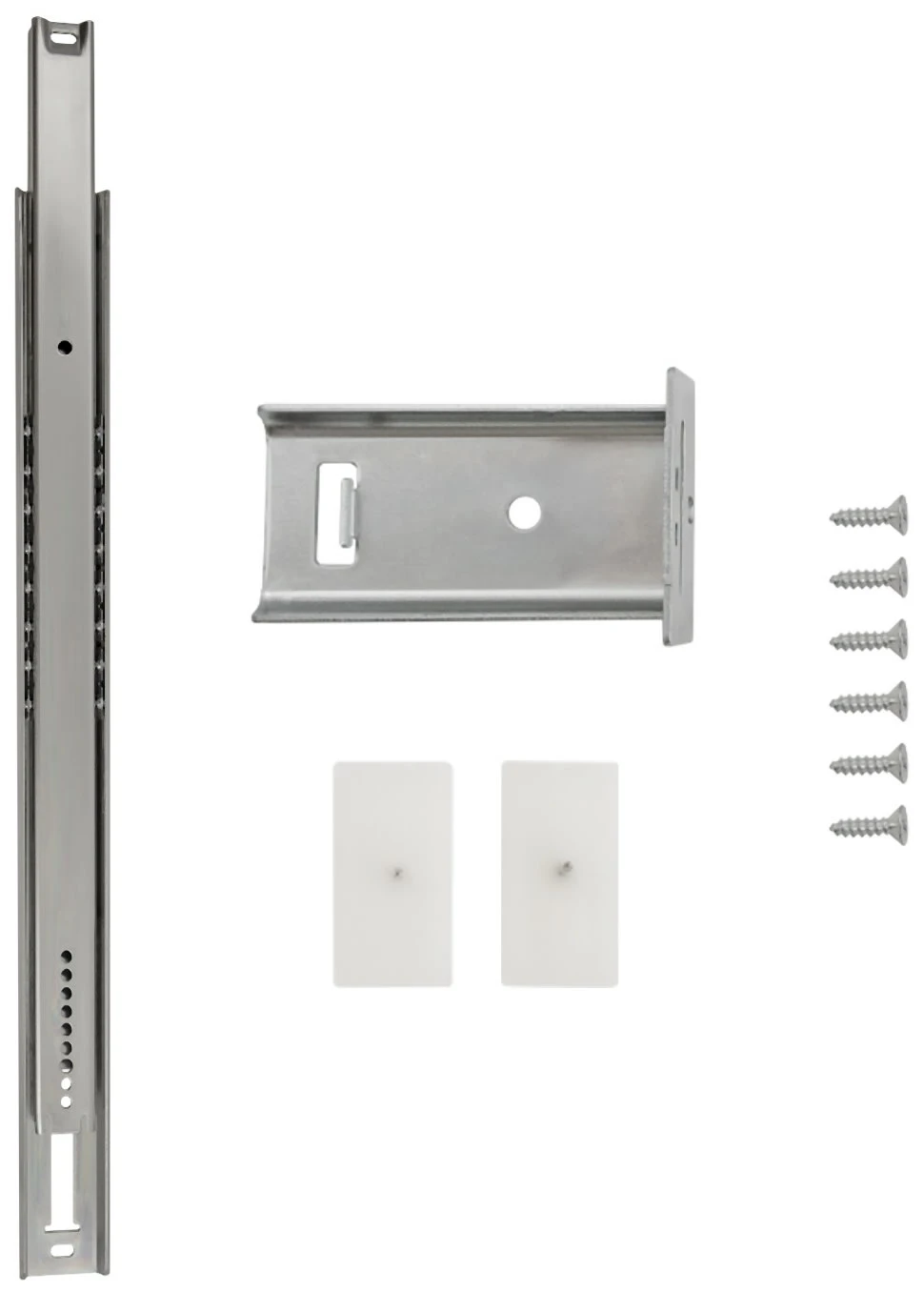 Hickory Hardware 14 Inch 3/4 Extension Center Mount Concealed Drawer Slides With 35 Pound Weight Capacity - Pack Of 5 Cadmium 4 Hickory Hardware 14 Inch 3/4 Extension Center Mount Concealed Drawer Slides With 35 Pound Weight Capacity - Pack Of 5 Cadmium - Image 2