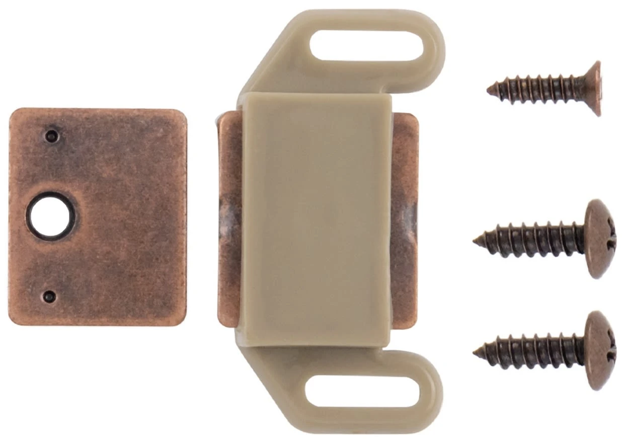 Hickory Hardware Pack Of (25) - 2" Long Zinc Magnetic Magnetic Cabinet Catches / Latches White 4 Hickory Hardware Pack Of (25) - 2" Long Zinc Magnetic Magnetic Cabinet Catches / Latches White - Image 2