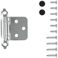 Hickory Hardware (25) Pairs - Inset Traditional Cabinet Door Hinges With 94 Degree Opening Angle -Total 50 Chrome -Cabinet Hardware Store hickory hardware p144 25pack alternate image 1626