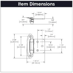 Hickory Hardware (25) Pairs - Inset Traditional Cabinet Door Hinges With 94 Degree Opening Angle -Total 50 Chrome -Cabinet Hardware Store hickory hardware p144 25pack alternate image 1627