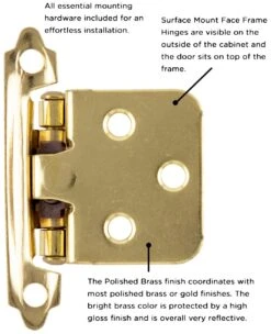 Hickory Hardware (25) Pairs - Inset Traditional Cabinet Door Hinges With 94 Degree Opening Angle -Total 50 Chrome -Cabinet Hardware Store hickory hardware p144 25pack alternate image 1630