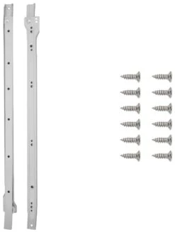Hickory Hardware (5) Pairs - 12 Inch 3/4 Extension Side Mount Euro Slide Drawer Slides With 75 Pound Weight Capacity And Self Closing - Total 10 White 7 Hickory Hardware (5) Pairs - 12 Inch 3/4 Extension Side Mount Euro Slide Drawer Slides With 75 Pound Weight Capacity And Self Closing - Total 10 White -Cabinet Hardware Store hickory hardware p1750 12 5pack alternate image 1670