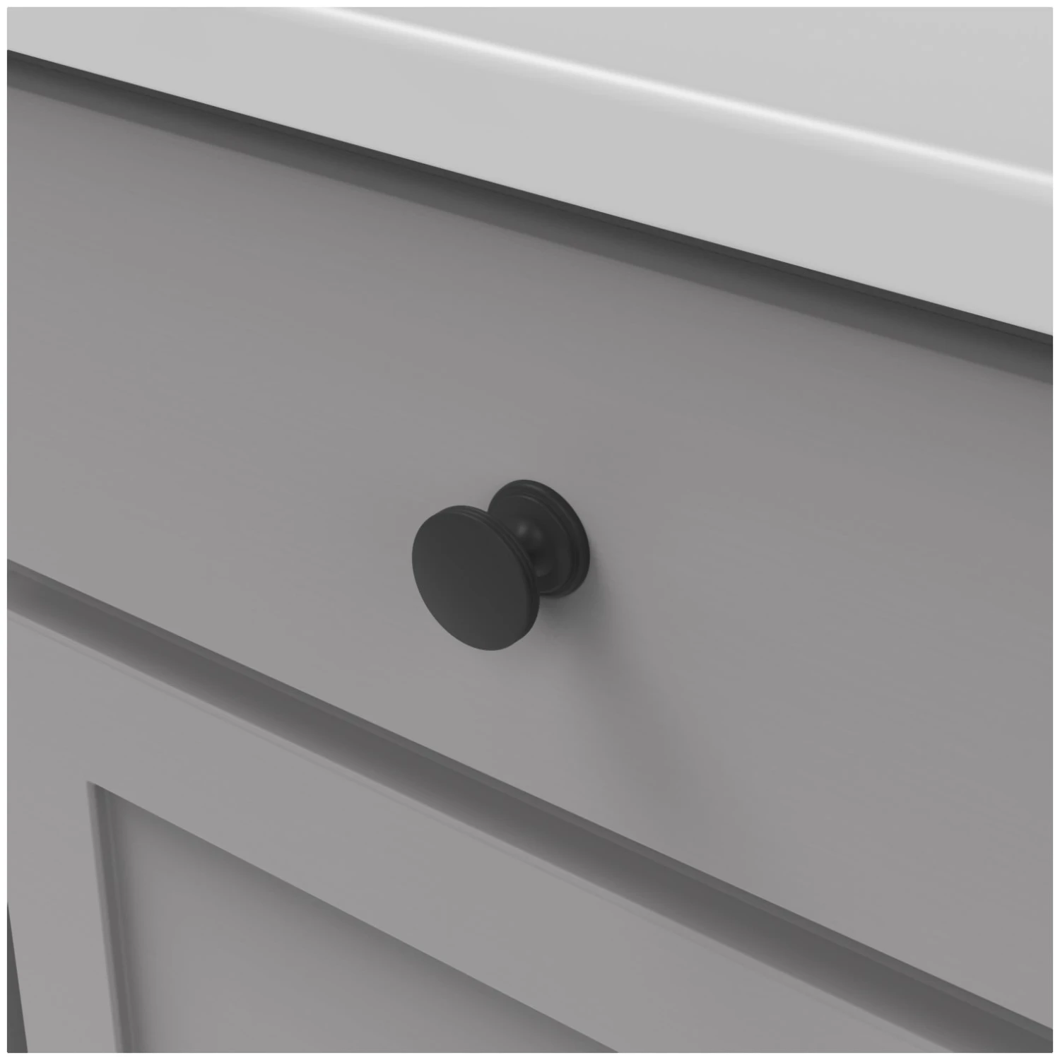 Hickory Hardware American Diner Pack Of (10) 1-3/8 Inch Mushroom Cabinet Knob Black Nickel 12 Hickory Hardware American Diner Pack Of (10) 1-3/8 Inch Mushroom Cabinet Knob Black Nickel - Image 10