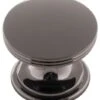 Hickory Hardware American Diner Pack Of (10) 1-3/8 Inch Mushroom Cabinet Knob Black Nickel -Cabinet Hardware Store hickory hardware p2142 bln 10b 9408380