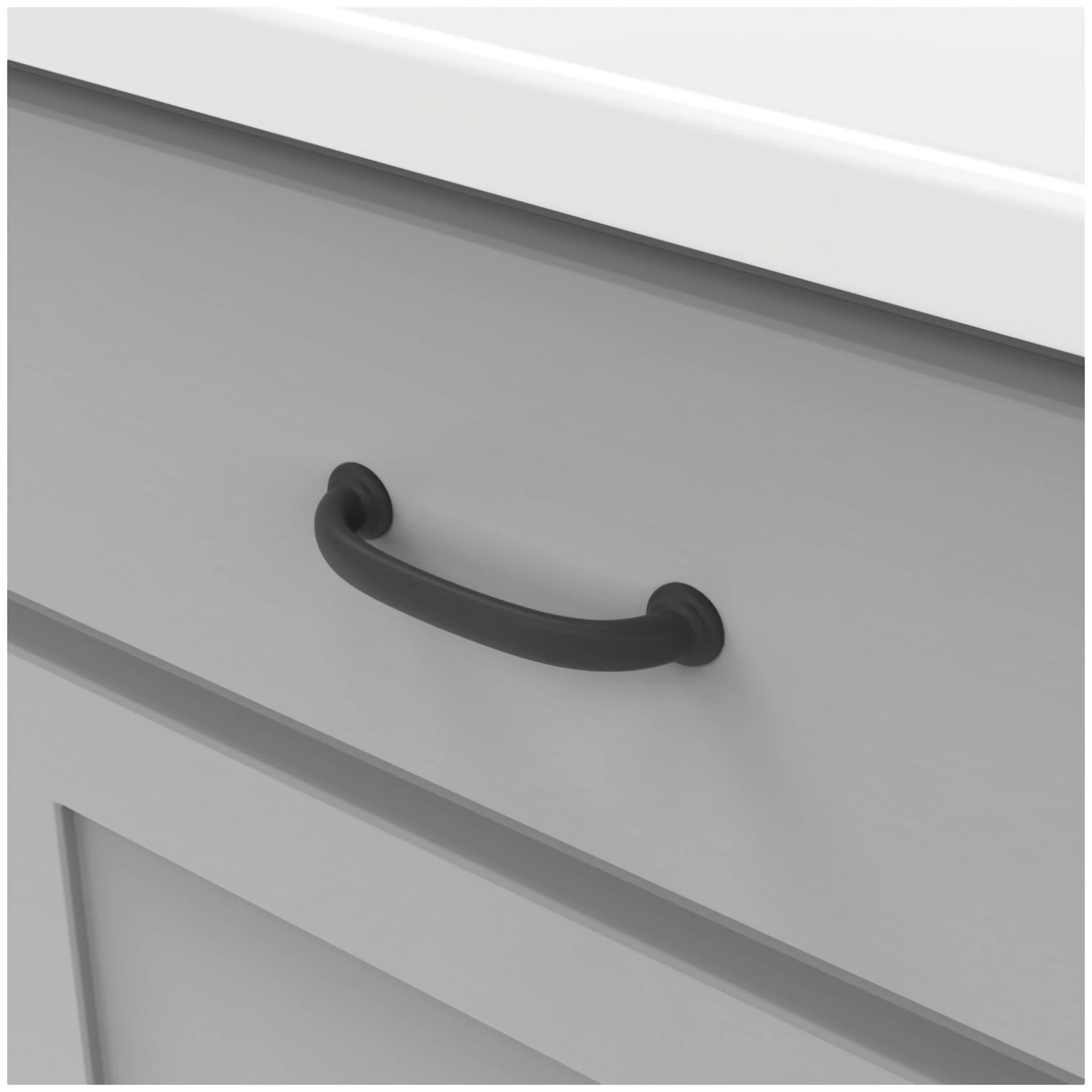 Hickory Hardware Zephyr Pack Of (10) 3-3/4 Inch Center To Center Handle Cabinet Pull Satin Nickel 6 Hickory Hardware Zephyr Pack Of (10) 3-3/4 Inch Center To Center Handle Cabinet Pull Satin Nickel - Image 4