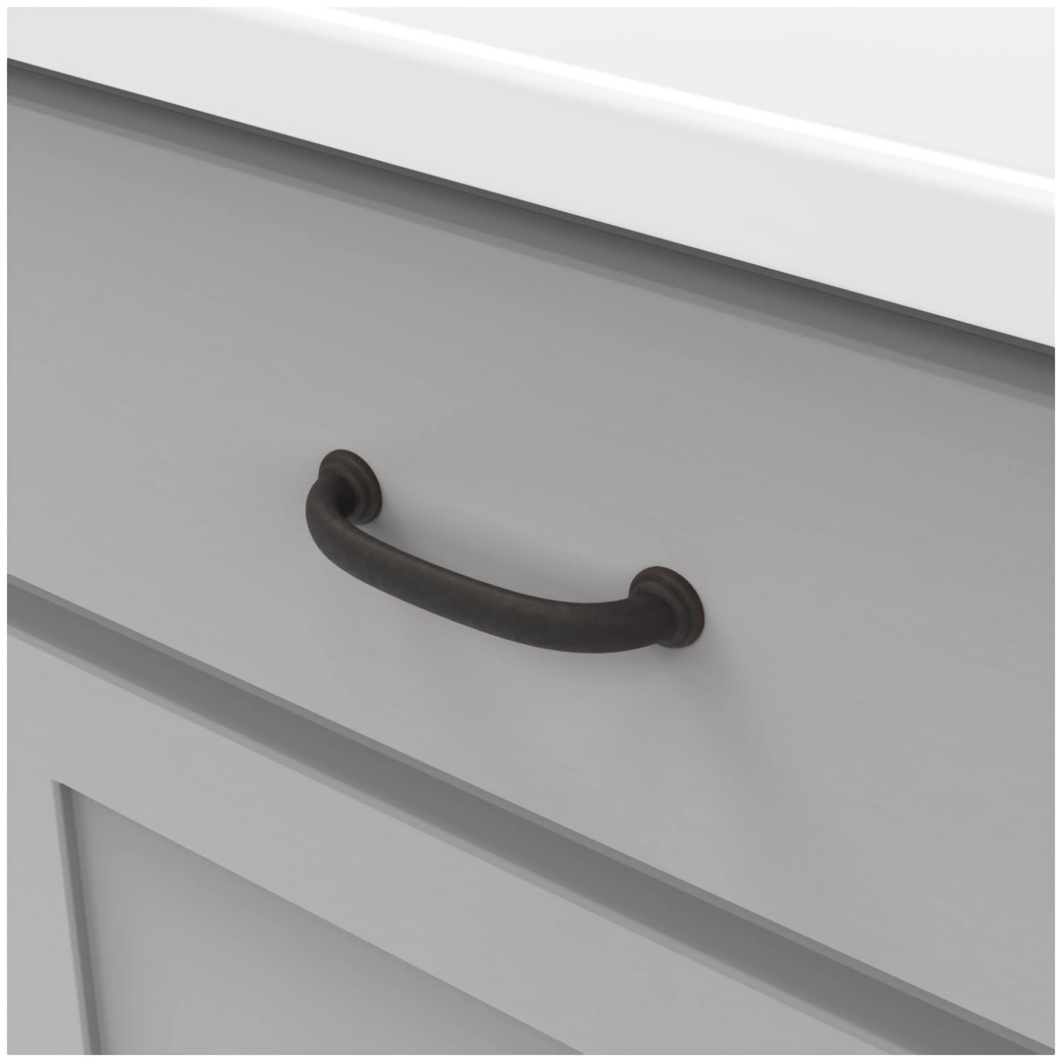 Hickory Hardware Zephyr Pack Of (10) 3-3/4 Inch Center To Center Handle Cabinet Pull Satin Nickel 8 Hickory Hardware Zephyr Pack Of (10) 3-3/4 Inch Center To Center Handle Cabinet Pull Satin Nickel - Image 6