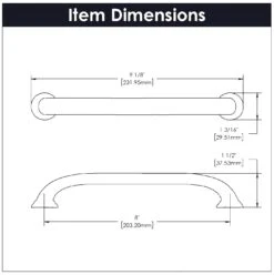 Hickory Hardware Zephyr Pack Of (5) 8 Inch Center To Center Handle Cabinet Pull Oil-Rubbed Bronze Highlighted 17 Hickory Hardware Zephyr Pack Of (5) 8 Inch Center To Center Handle Cabinet Pull Oil-Rubbed Bronze Highlighted -Cabinet Hardware Store hickory hardware p2288 5pack alternate image 2105