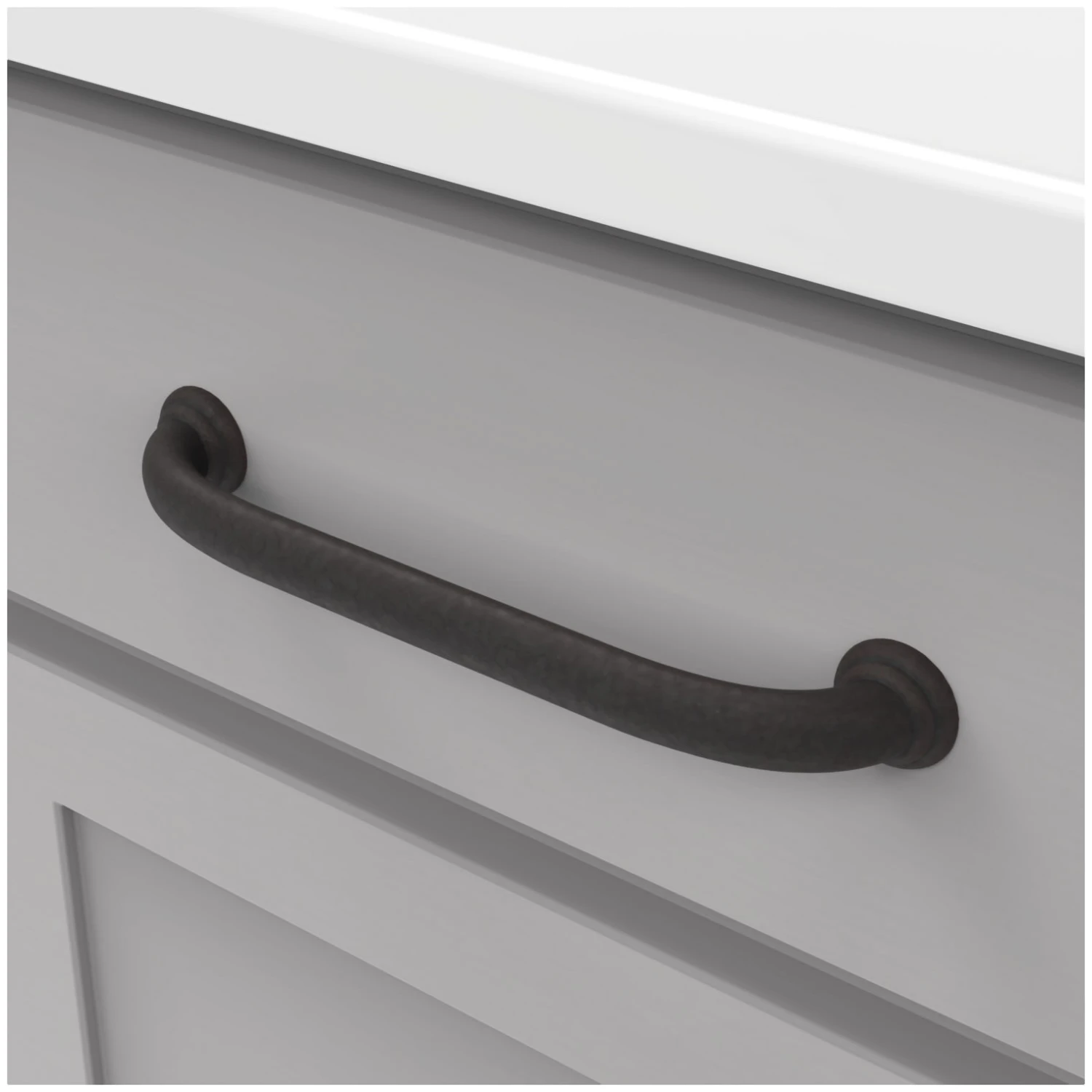 Hickory Hardware Zephyr Pack Of (5) 8 Inch Center To Center Handle Cabinet Pull Oil-Rubbed Bronze Highlighted 6 Hickory Hardware Zephyr Pack Of (5) 8 Inch Center To Center Handle Cabinet Pull Oil-Rubbed Bronze Highlighted - Image 4