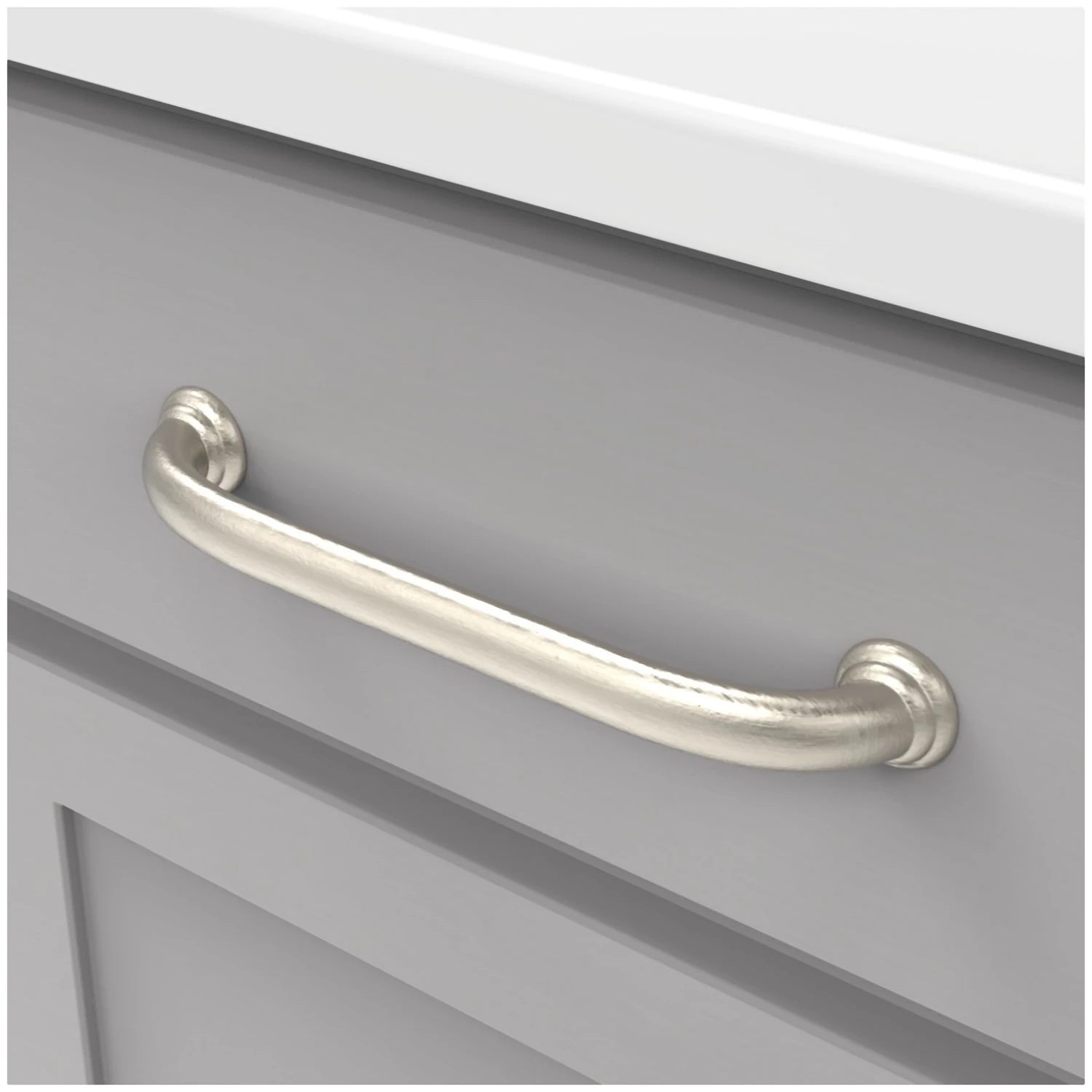 Hickory Hardware Zephyr Pack Of (5) 8 Inch Center To Center Handle Cabinet Pull Oil-Rubbed Bronze Highlighted 8 Hickory Hardware Zephyr Pack Of (5) 8 Inch Center To Center Handle Cabinet Pull Oil-Rubbed Bronze Highlighted - Image 6