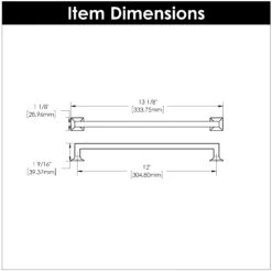 Hickory Hardware Studio Pack Of (5) 12 Inch Center To Center Handle Cabinet Pull Matte Black 24 Hickory Hardware Studio Pack Of (5) 12 Inch Center To Center Handle Cabinet Pull Matte Black -Cabinet Hardware Store hickory hardware p3027 5pack alternate image 2410