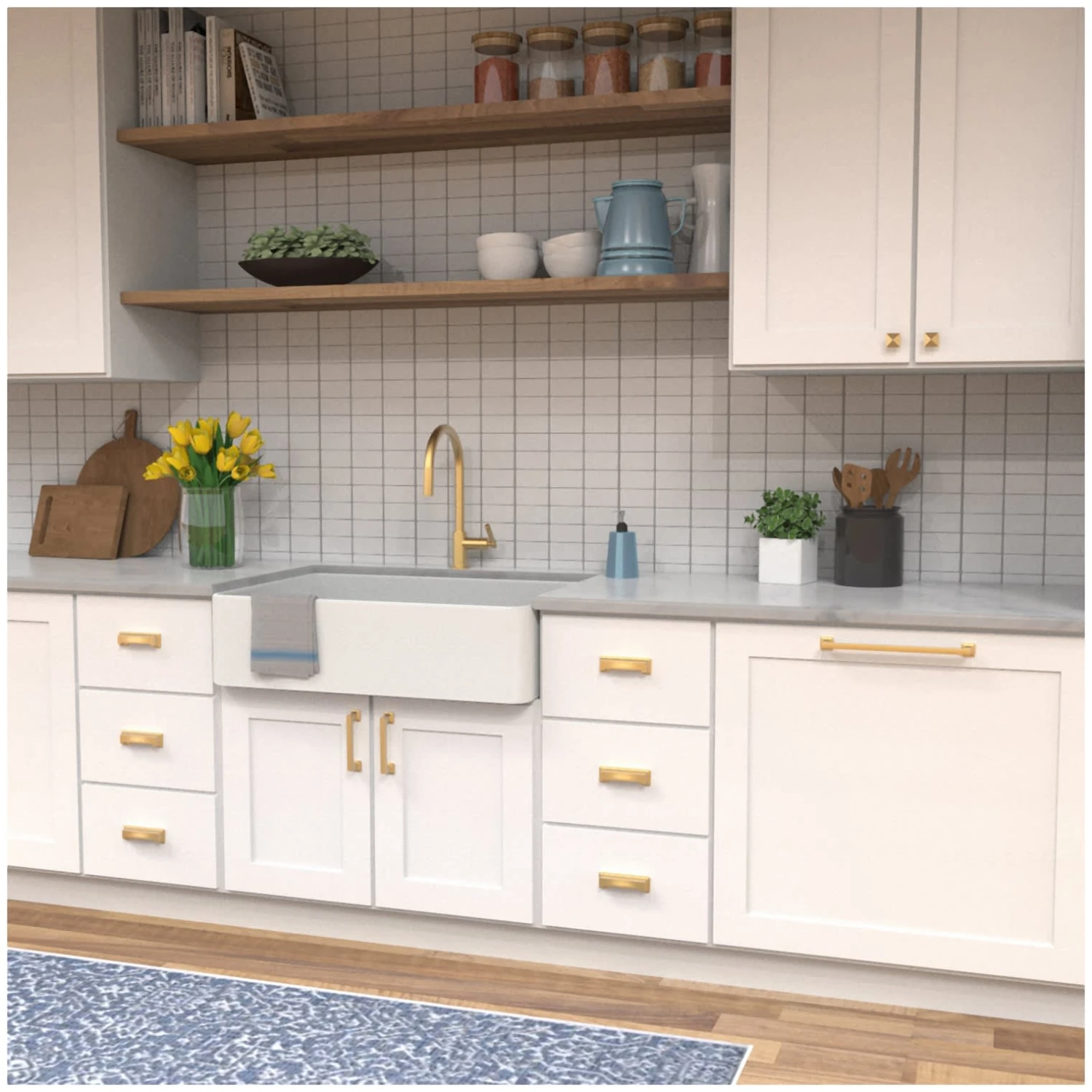 Hickory Hardware Studio Pack Of (5) 12 Inch Center To Center Handle Cabinet Pull Matte Black 9 Hickory Hardware Studio Pack Of (5) 12 Inch Center To Center Handle Cabinet Pull Matte Black - Image 7