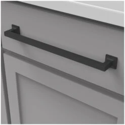 Hickory Hardware Studio Pack Of (5) 12 Inch Center To Center Handle Cabinet Pull Matte Black 30 Hickory Hardware Studio Pack Of (5) 12 Inch Center To Center Handle Cabinet Pull Matte Black -Cabinet Hardware Store hickory hardware p3027 5pack alternate image 2416