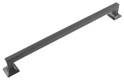 Hickory Hardware Studio Pack Of (5) 12 Inch Center To Center Handle Cabinet Pull Matte Black