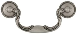 Hickory Hardware Manor House Pack Of (10) 3-1/2 Inch Center To Center Drop Cabinet Pull Silver Stone 8 Hickory Hardware Manor House Pack Of (10) 3-1/2 Inch Center To Center Drop Cabinet Pull Silver Stone -Cabinet Hardware Store hickory hardware p3477 10pack alternate image 3010