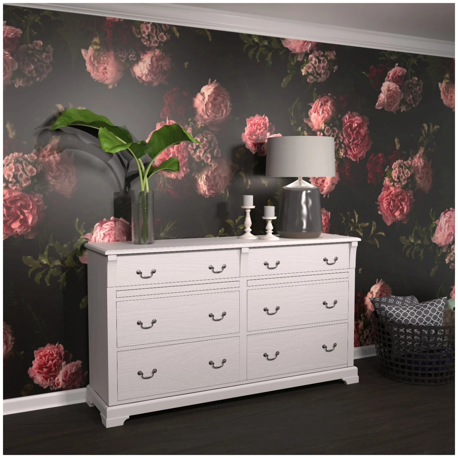 Hickory Hardware Manor House Pack Of (10) 3-1/2 Inch Center To Center Drop Cabinet Pull Silver Stone 5 Hickory Hardware Manor House Pack Of (10) 3-1/2 Inch Center To Center Drop Cabinet Pull Silver Stone - Image 3