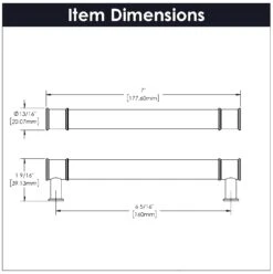 Hickory Hardware Midway 6-5/16 Inch (160mm) Center To Center Clear Acrylic Bar Cabinet Handle / Drawer Pull Crysacrylic With Satin Nickel 16 Hickory Hardware Midway 6-5/16 Inch (160mm) Center To Center Clear Acrylic Bar Cabinet Handle / Drawer Pull Crysacrylic With Satin Nickel -Cabinet Hardware Store hickory hardware p3702 alternate image 3052
